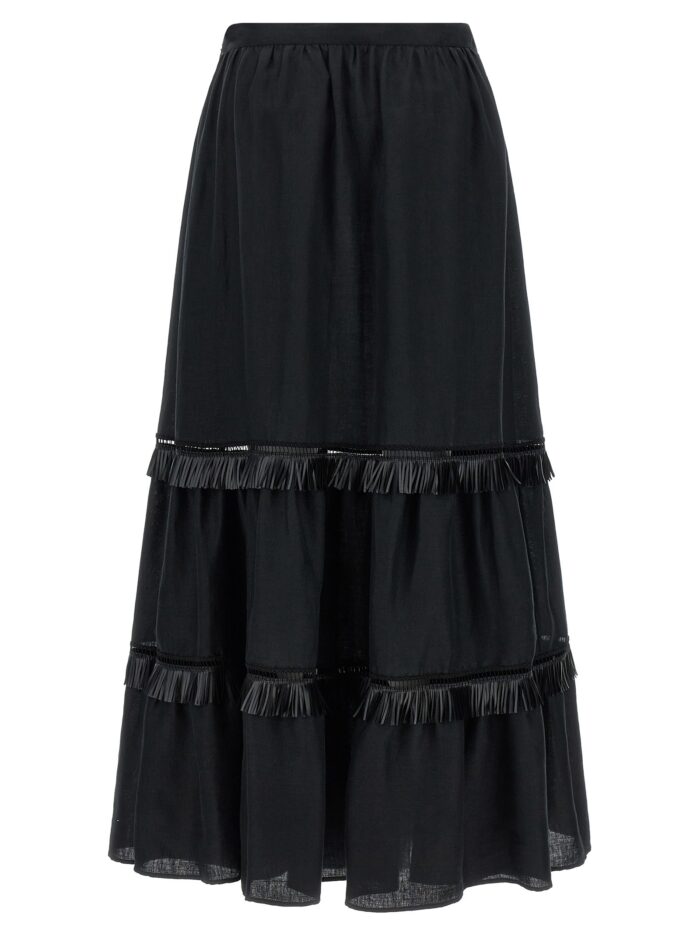 KITON Fringed Skirt