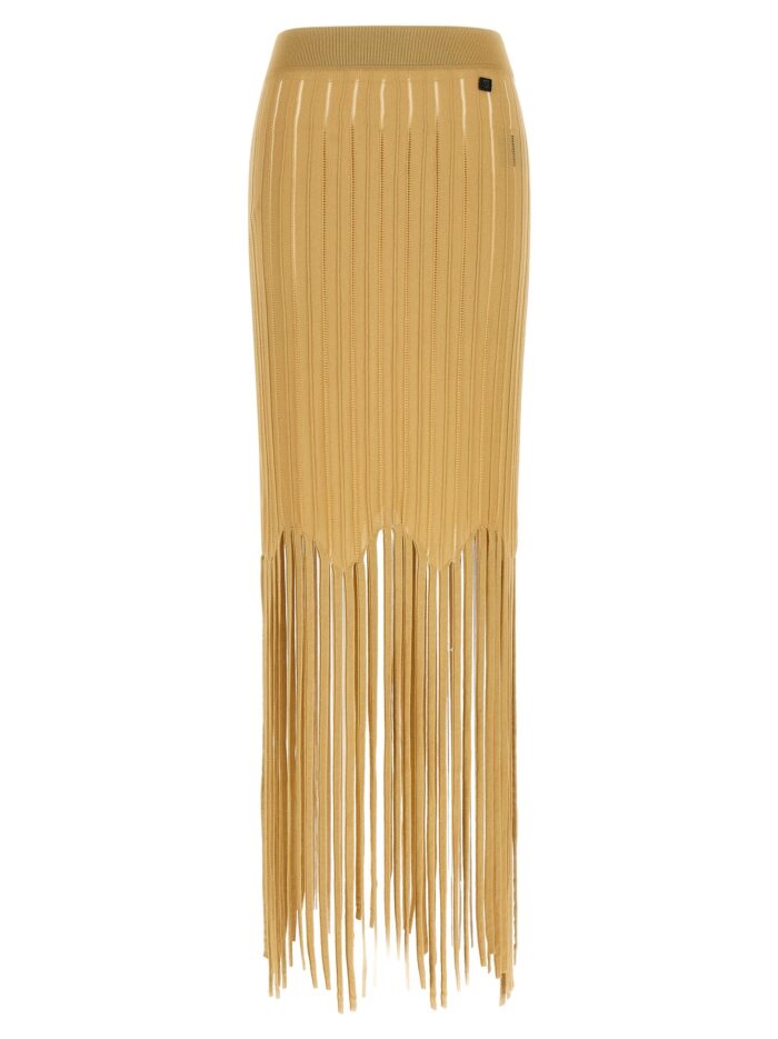 balmain fringed skirt Balmain Fringed Skirt