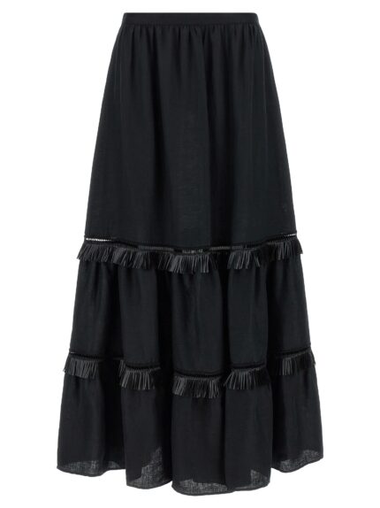 KITON Fringed Skirt