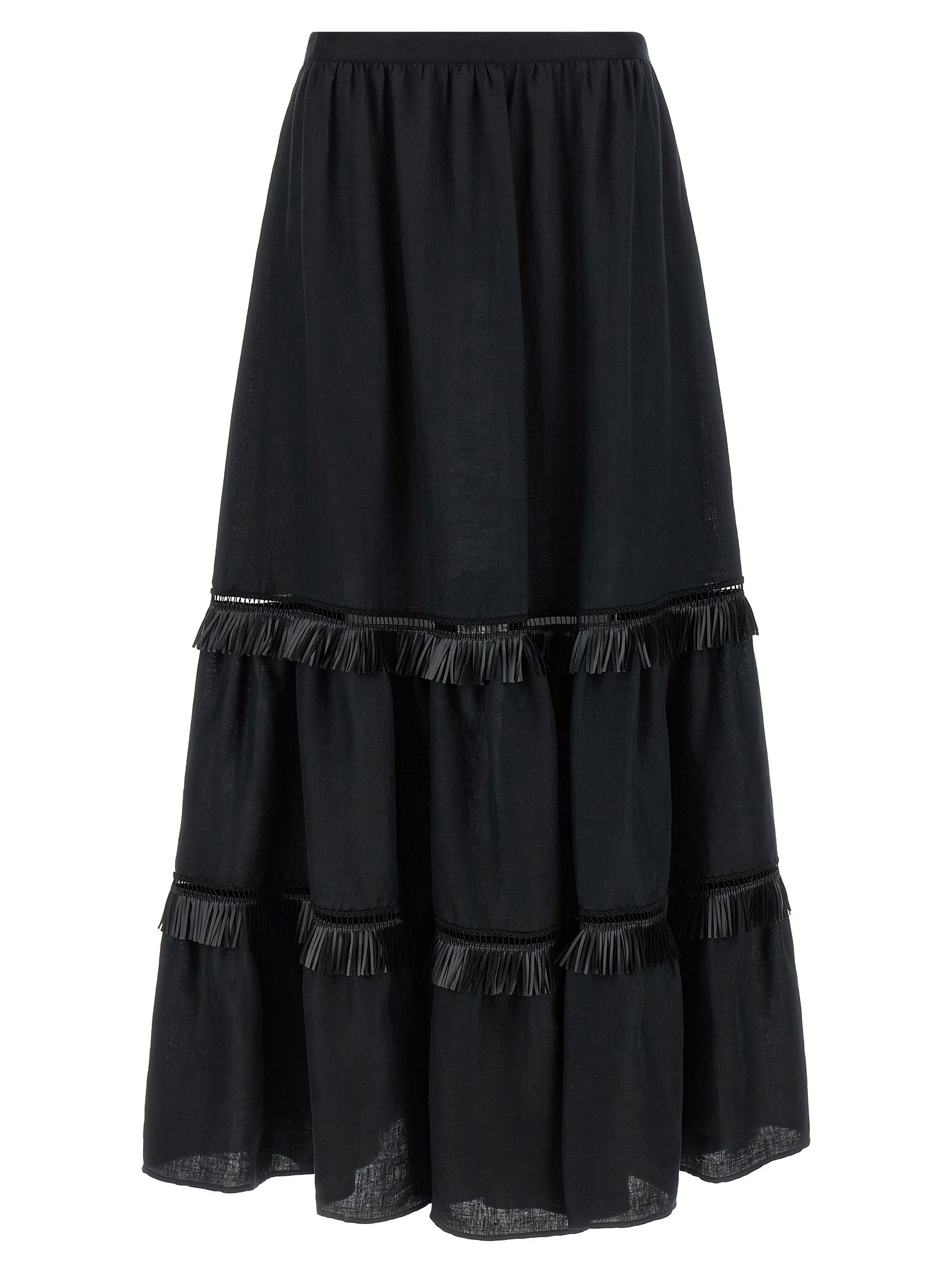 KITON Fringed Skirt