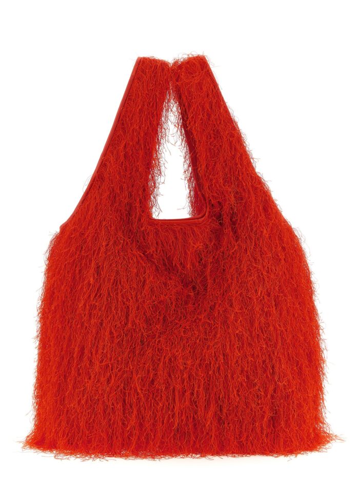 dries van noten fringed tote bag Dries Van Noten Fringed Tote Bag
