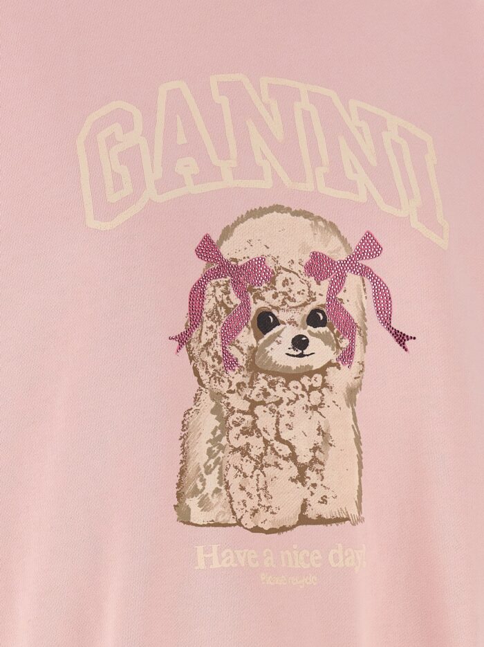 GANNI Front Print Sweatshirt