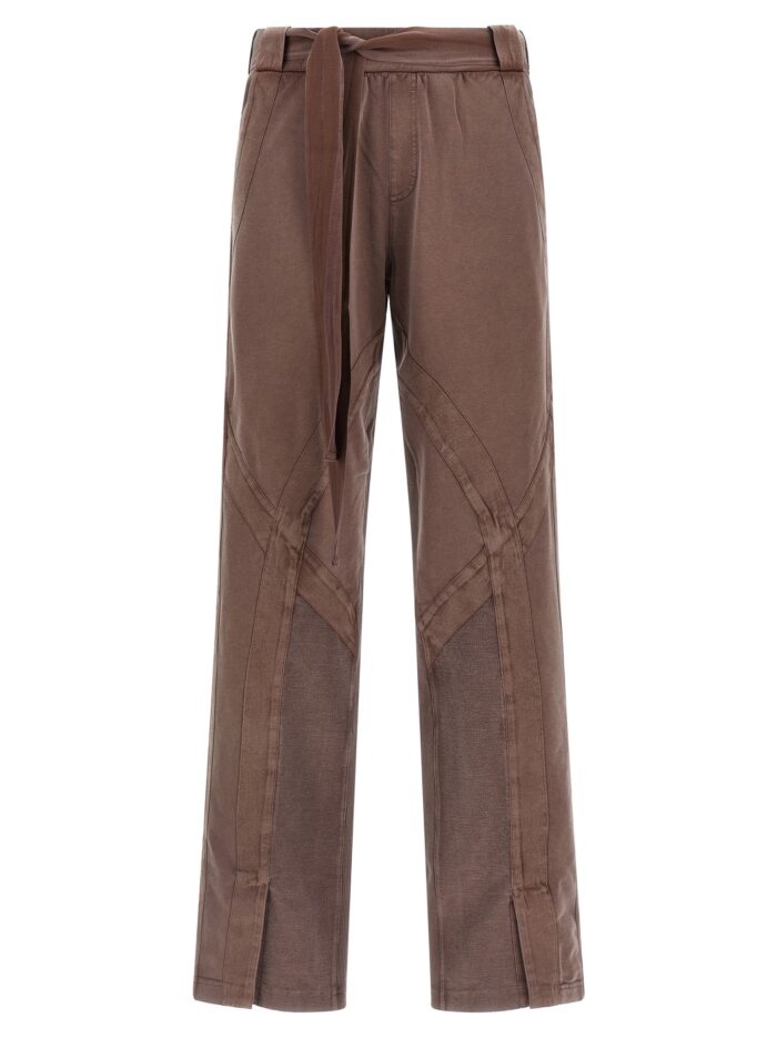 the attico front split pants The Attico Front Split Pants