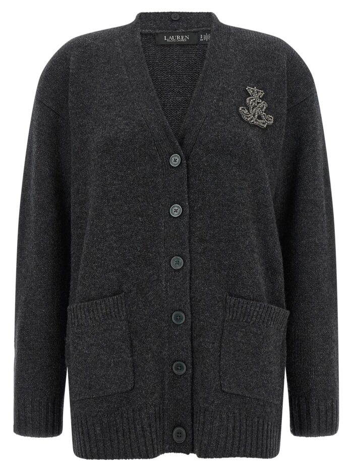 LAUREN RALPH LAUREN Fur Insert Cardigan