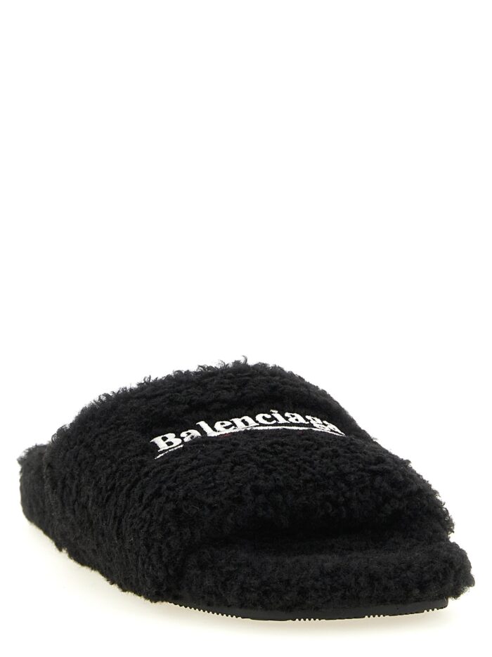Balenciaga 'Furry' Open Sandals