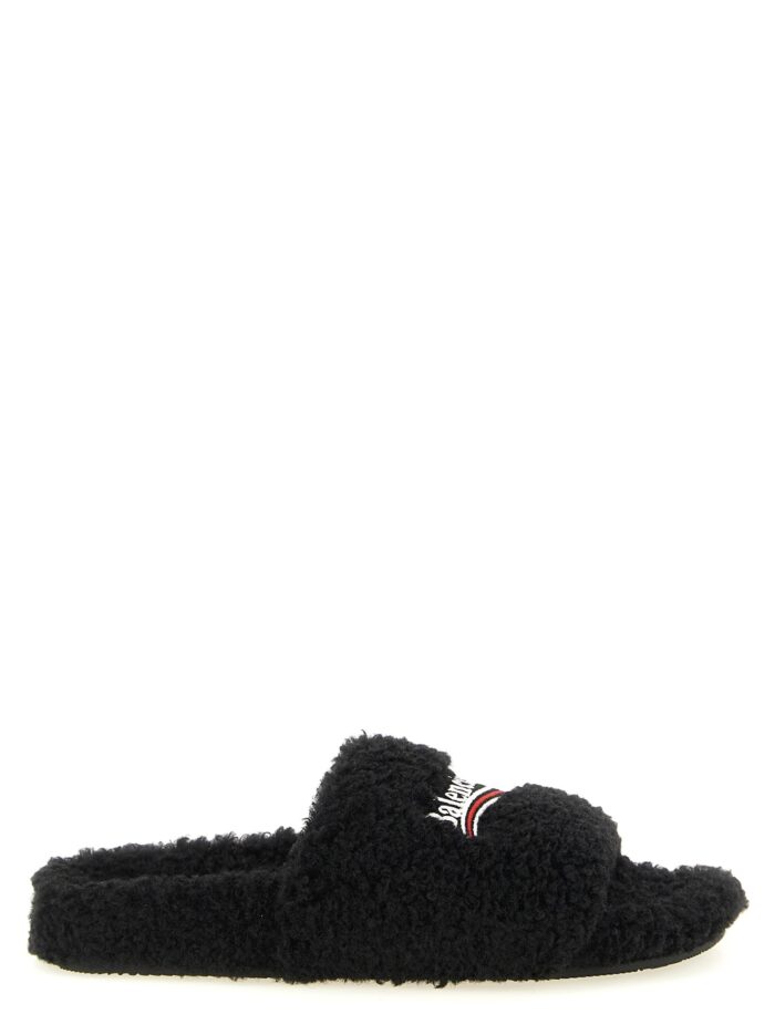 Balenciaga 'Furry' Open Sandals