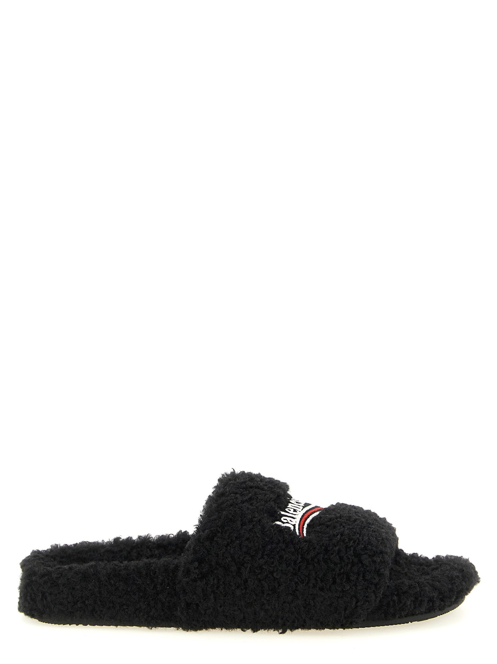Balenciaga 'Furry' Open Sandals