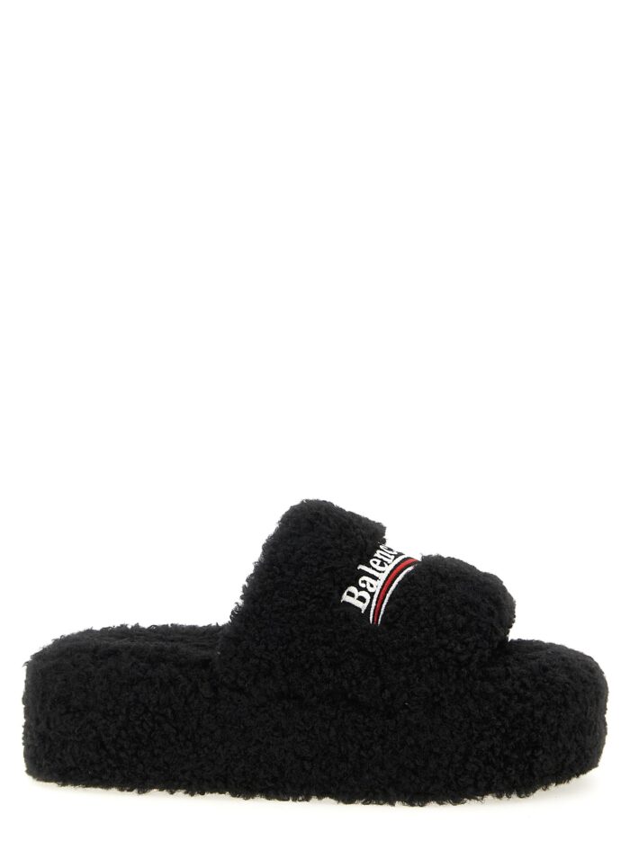 balenciaga 'furry platform' slides Balenciaga 'Furry Platform' Slides