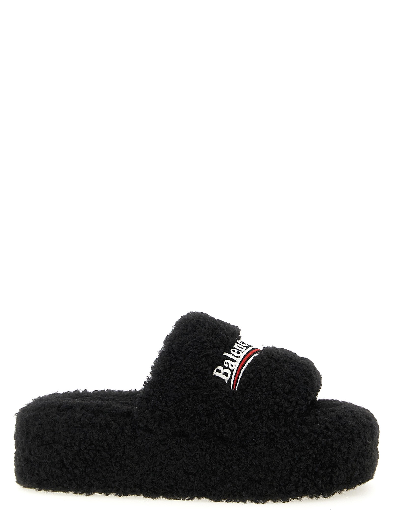 Balenciaga 'Furry Platform' Slides