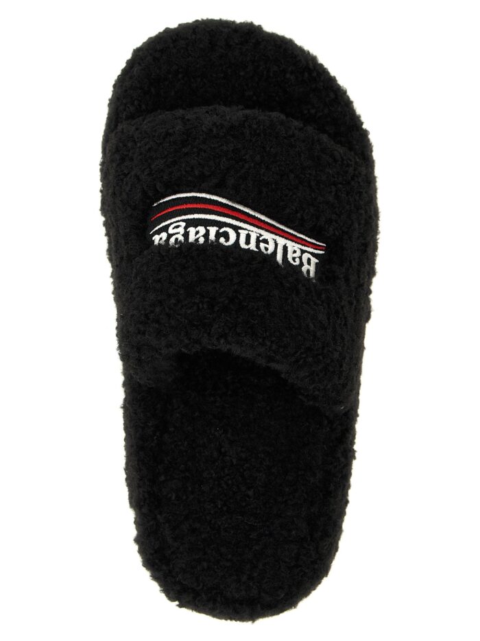 Balenciaga 'Furry Platform' Slides