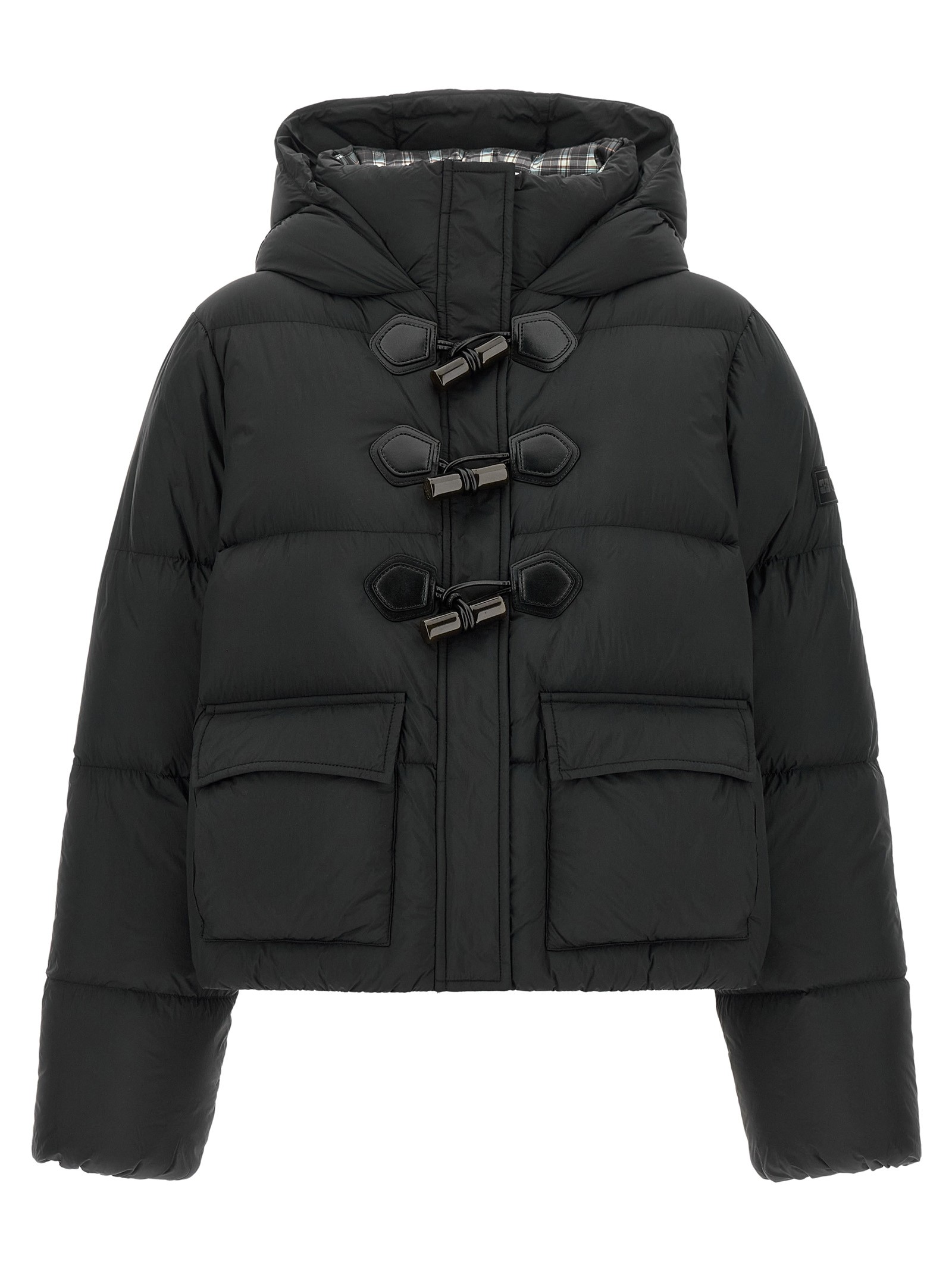 GANNI Future Nylon Black Down Jacket