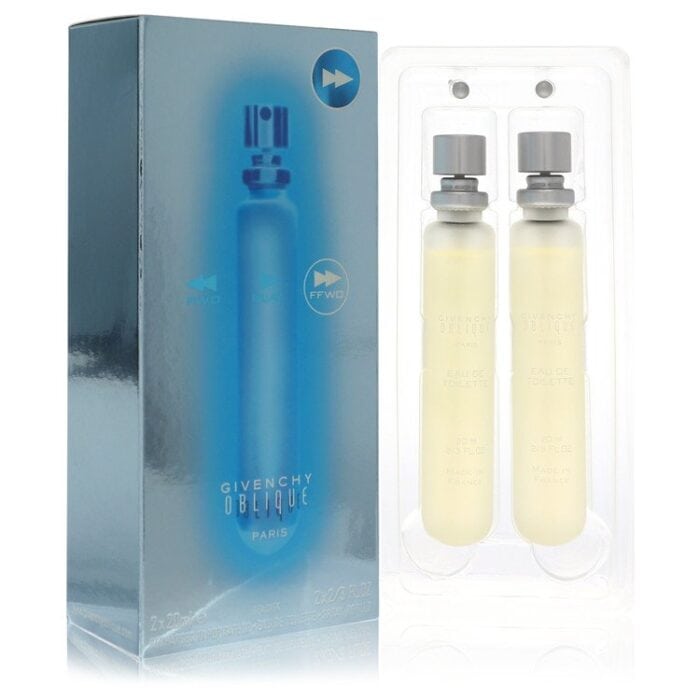 Oblique Fast Forward By Givenchy - Two 2/3 Oz Eau De Toilette Spray Refills 2/3 Oz