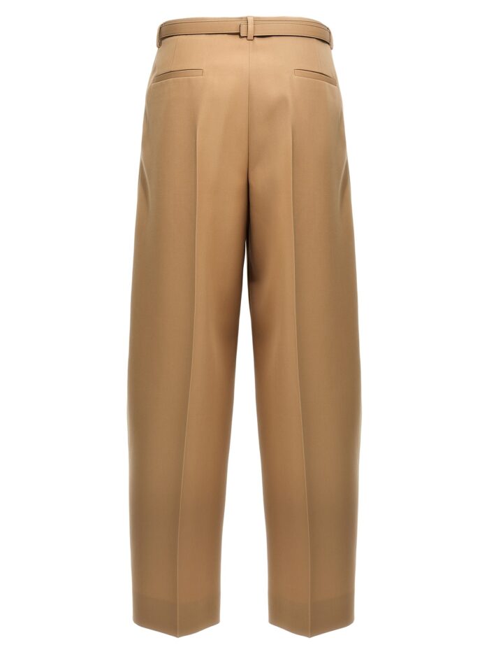 JIL SANDER Gabardine Belt Pants