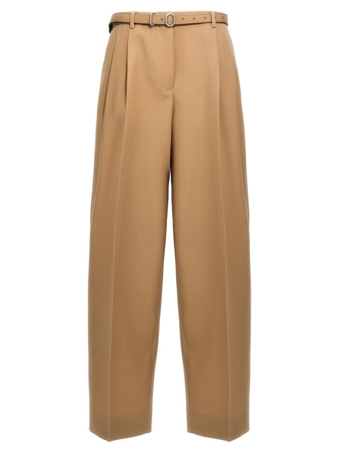 jil sander gabardine belt pants JIL SANDER Gabardine Belt Pants