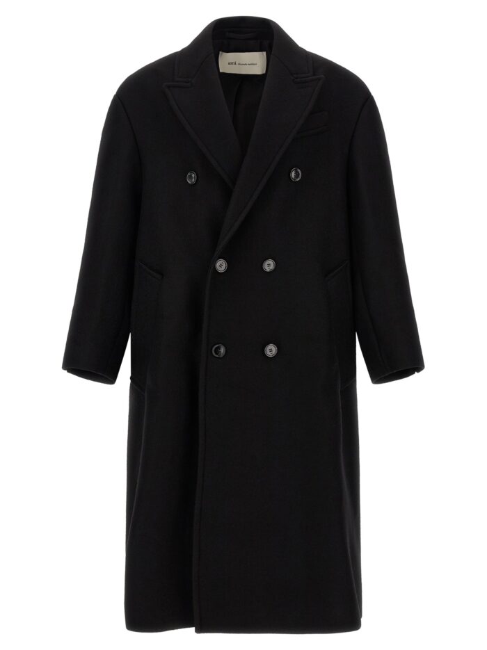 ami paris gabardine coat AMI PARIS Gabardine Coat