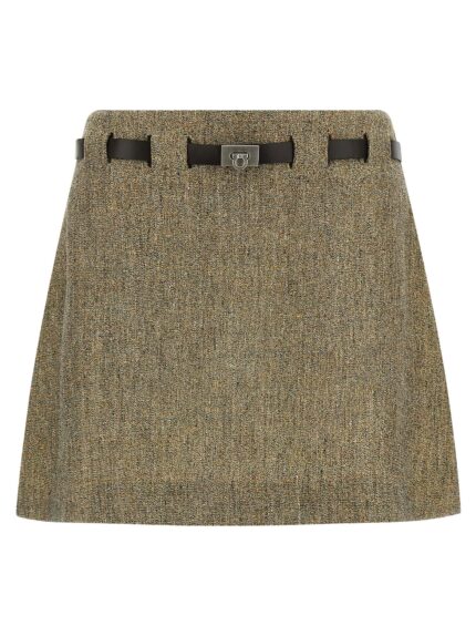 Ferragamo 'Gancini' Belt Skirt