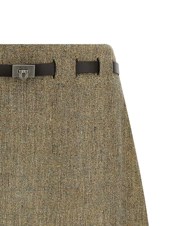 Ferragamo 'Gancini' Belt Skirt