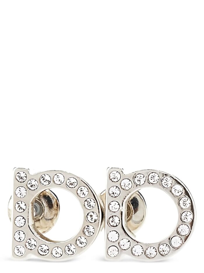 ferragamo 'gancini cristalli piccoli' earrings Ferragamo 'Gancini Cristalli Piccoli' Earrings