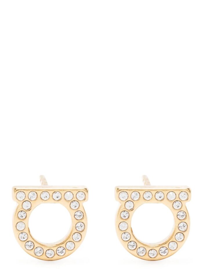 ferragamo 'gancini crystals' earrings Ferragamo 'Gancini Crystals' Earrings