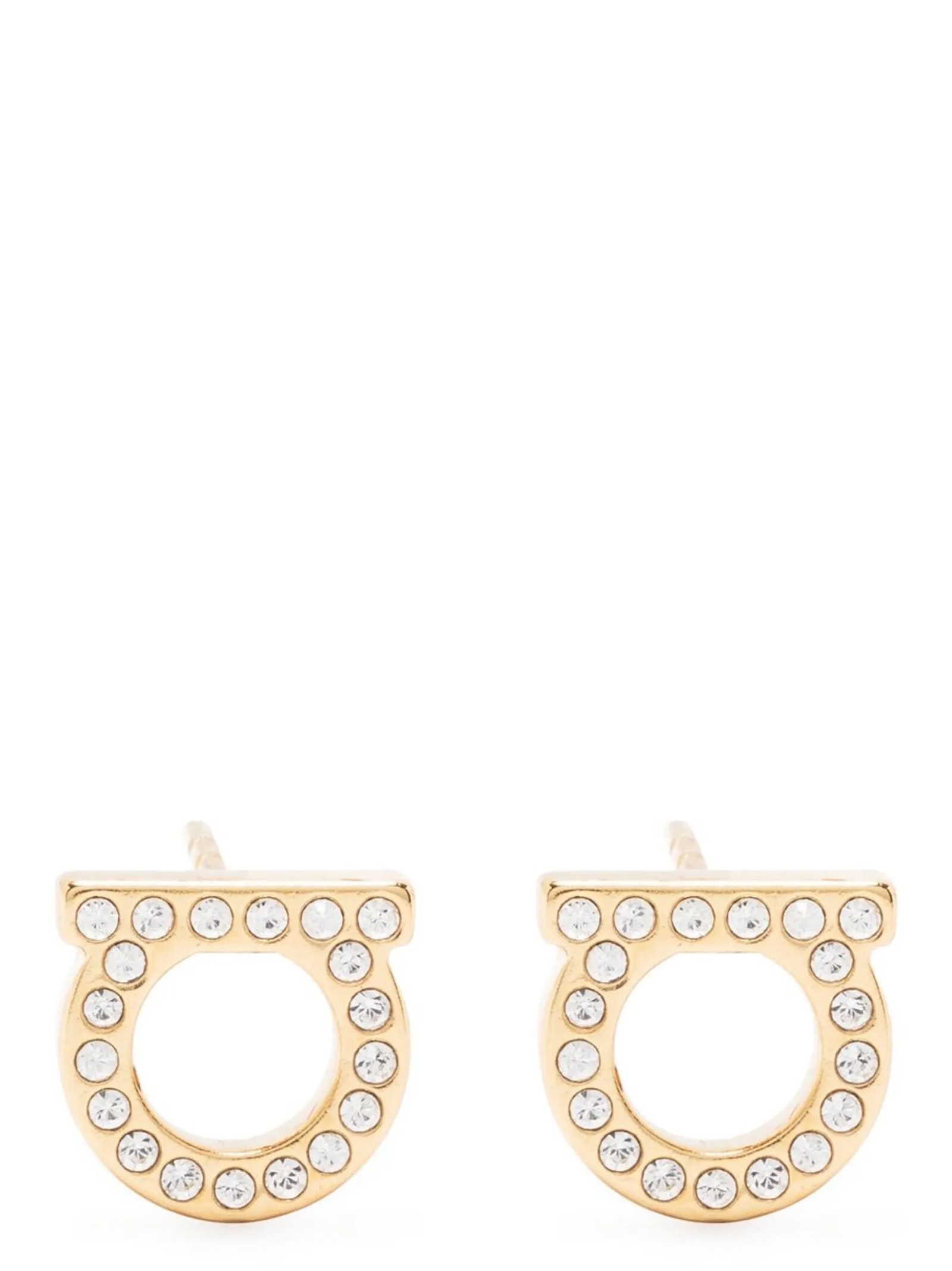 Ferragamo 'Gancini Crystals' Earrings