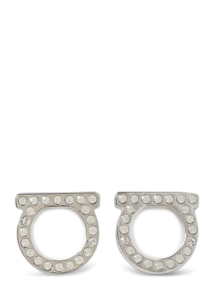 ferragamo 'gancini crystals' earrings Ferragamo 'Gancini Crystals' Earrings