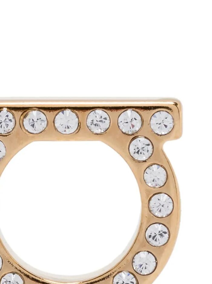 Ferragamo 'Gancini Crystals (L)' Earrings