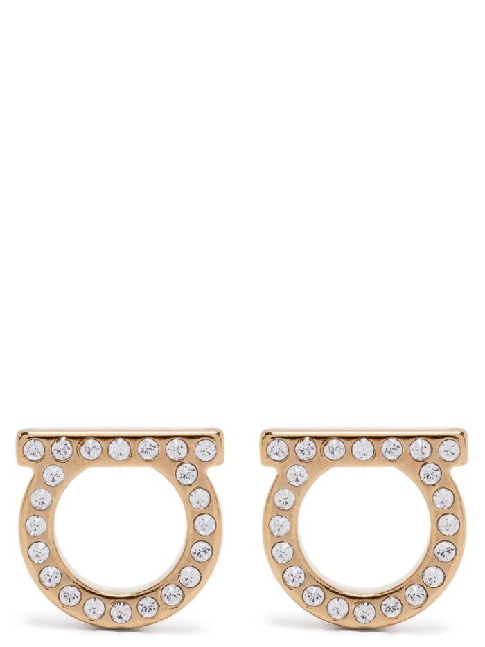 ferragamo 'gancini crystals (l)' earrings Ferragamo 'Gancini Crystals (L)' Earrings