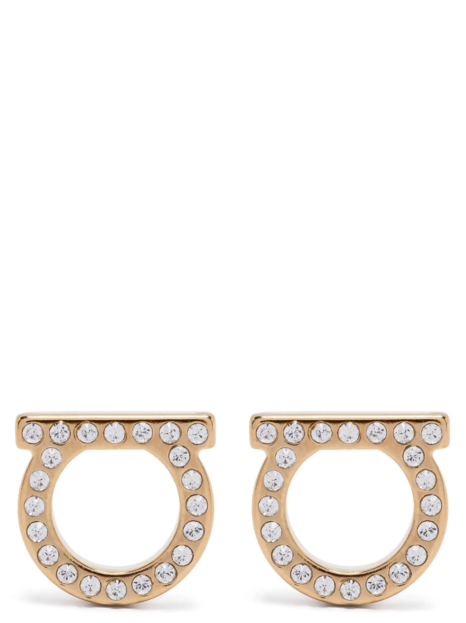 Ferragamo 'Gancini Crystals (L)' Earrings