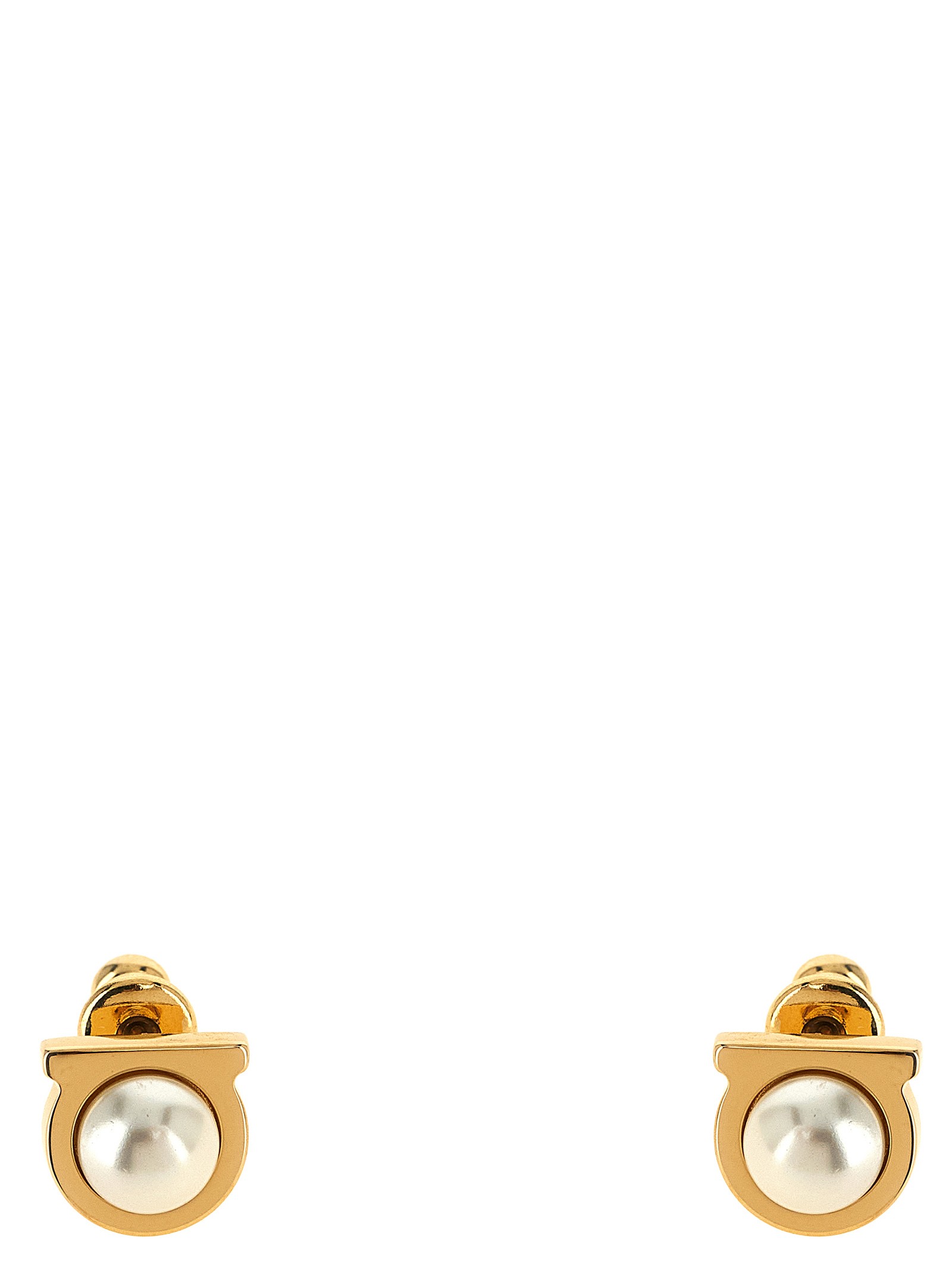 Ferragamo 'Gancini' Pearl Earrings