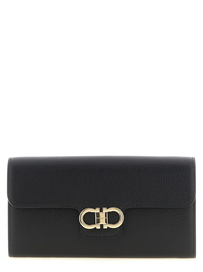 ferragamo 'gancini' wallet on chain Ferragamo 'Gancini' Wallet On Chain