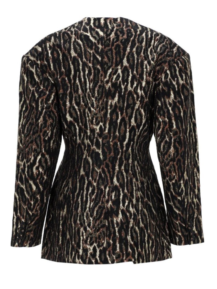 GANNI ANIMAL PRINT BLAZER