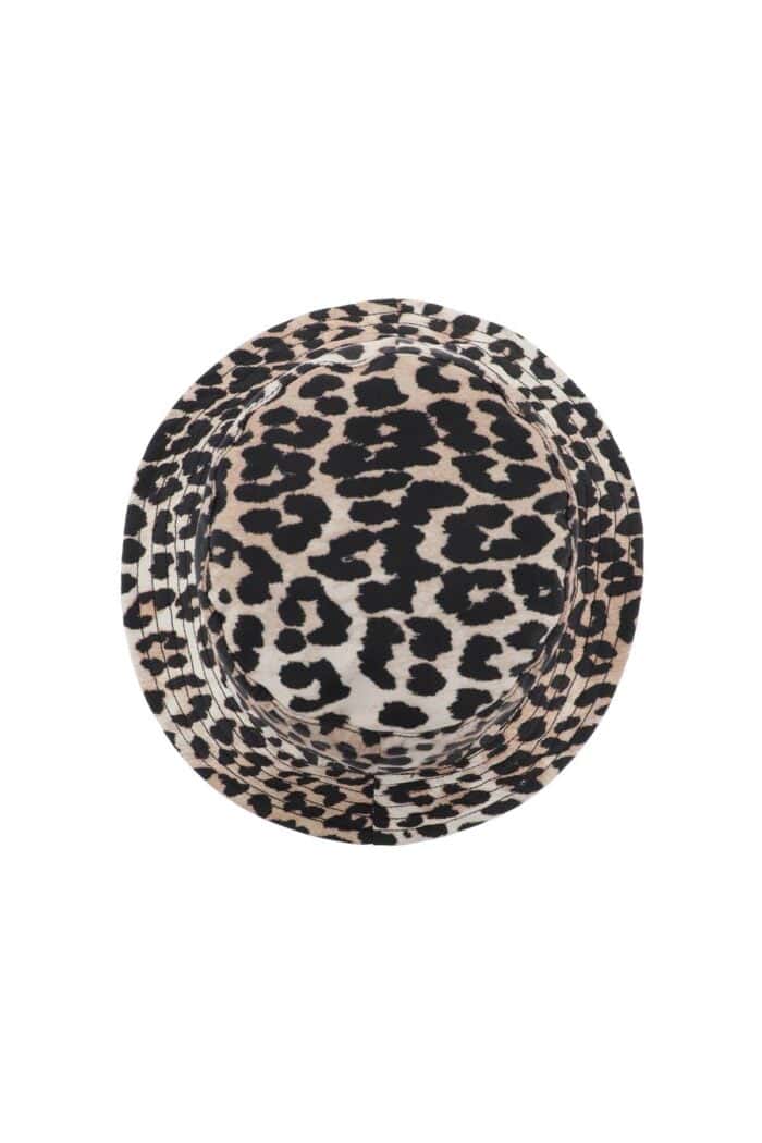 Ganni Animal Print Bucket Hat