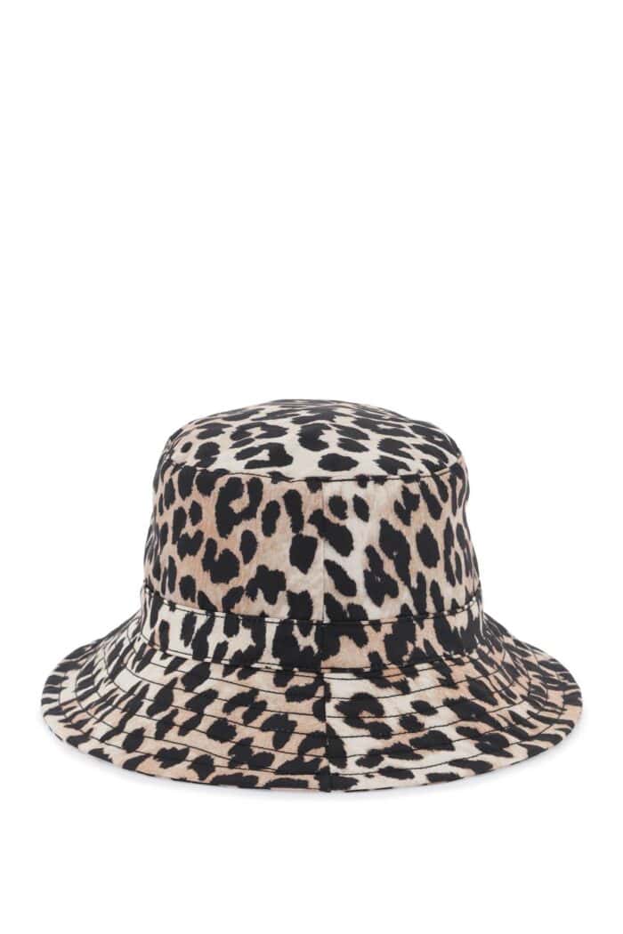 Ganni Animal Print Bucket Hat