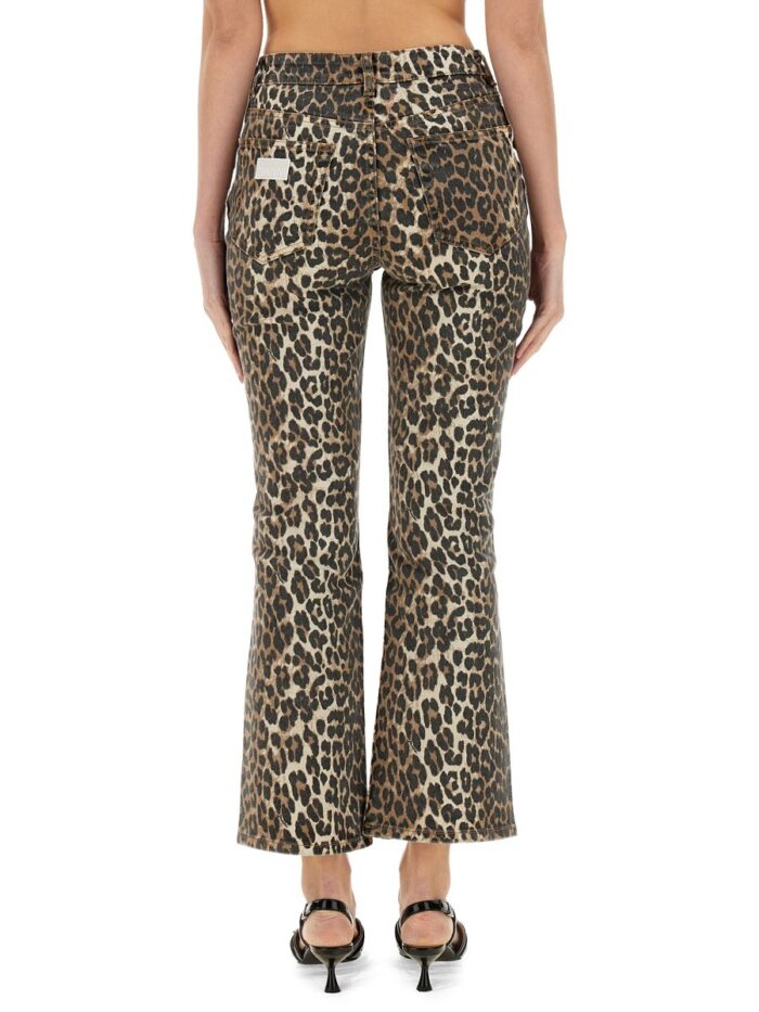GANNI ANIMALIER JEANS