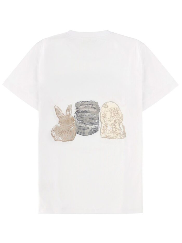 GANNI "ANIMALS" T-SHIRT