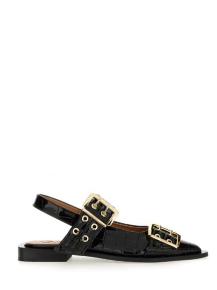 GANNI BALLERINA WITH BUCKLE
