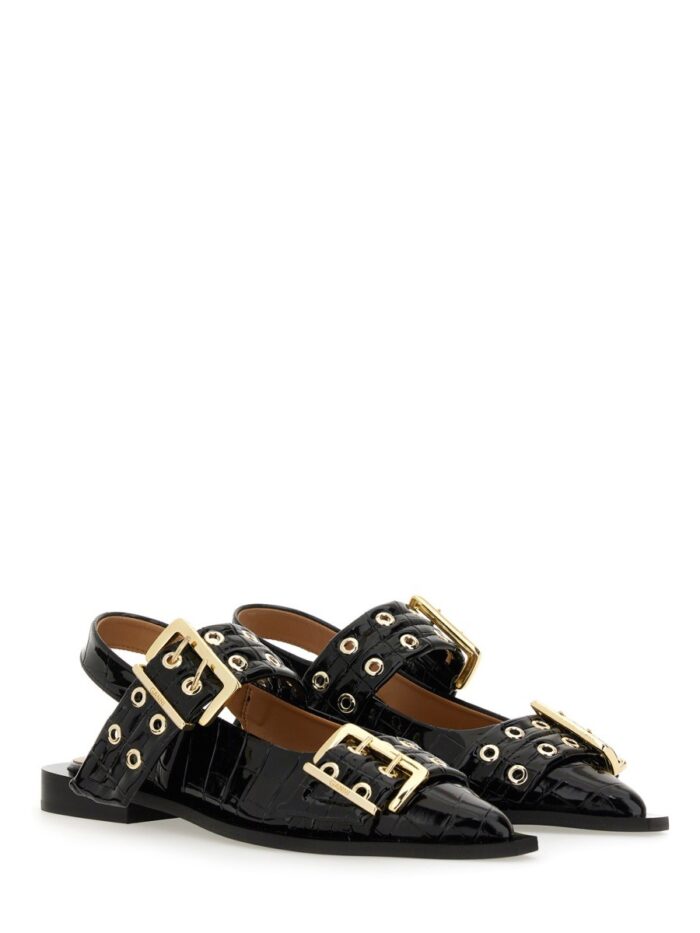 GANNI BALLERINA WITH BUCKLE