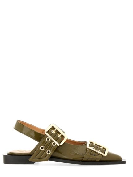 GANNI BALLERINA WITH BUCKLE