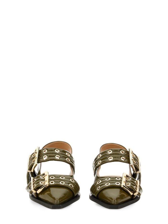 GANNI BALLERINA WITH BUCKLE