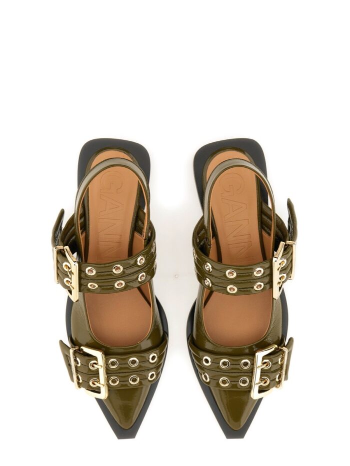 GANNI BALLERINA WITH BUCKLE