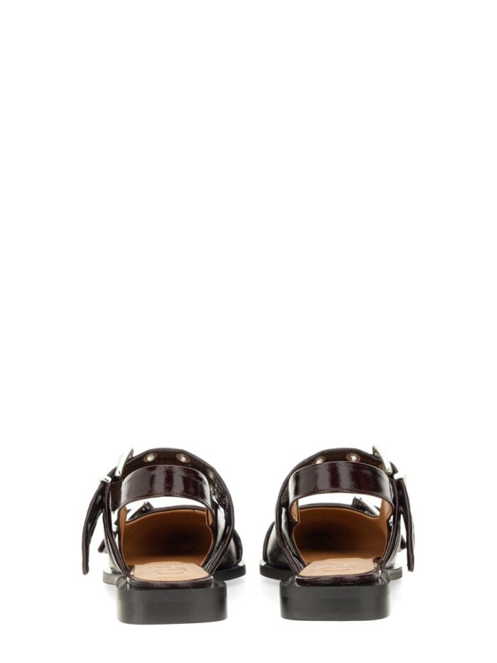 GANNI BALLERINA WITH BUCKLE