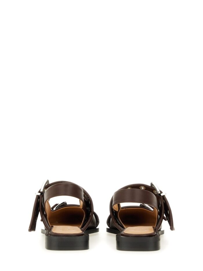 GANNI BALLERINA WITH BUCKLE