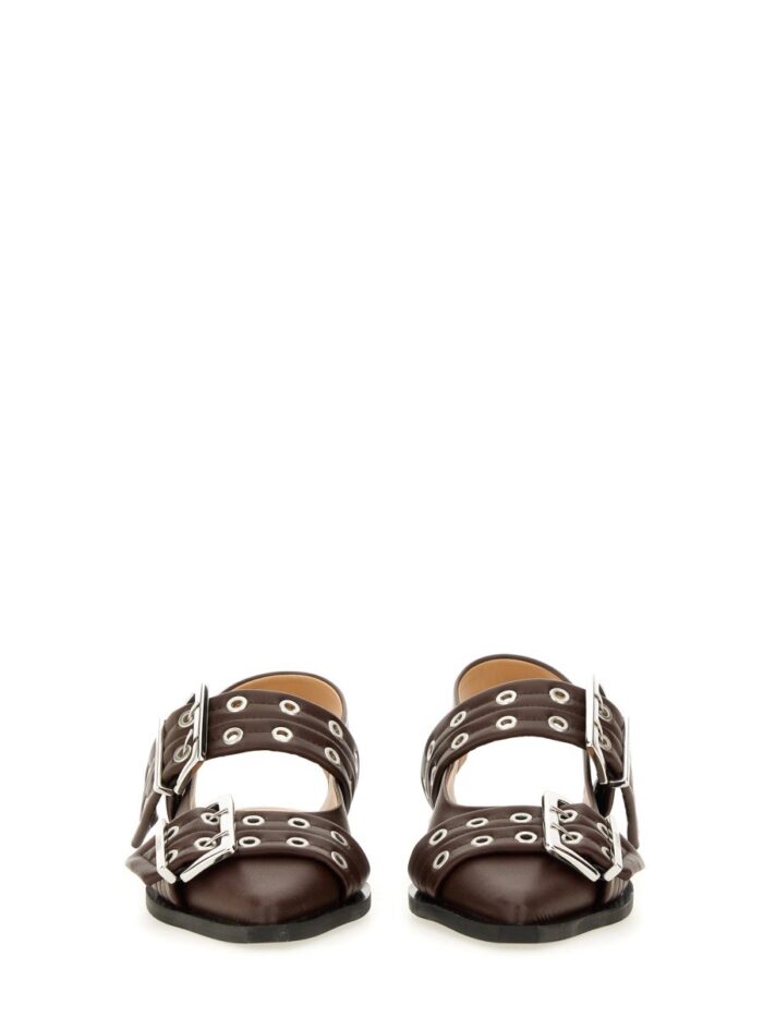 GANNI BALLERINA WITH BUCKLE