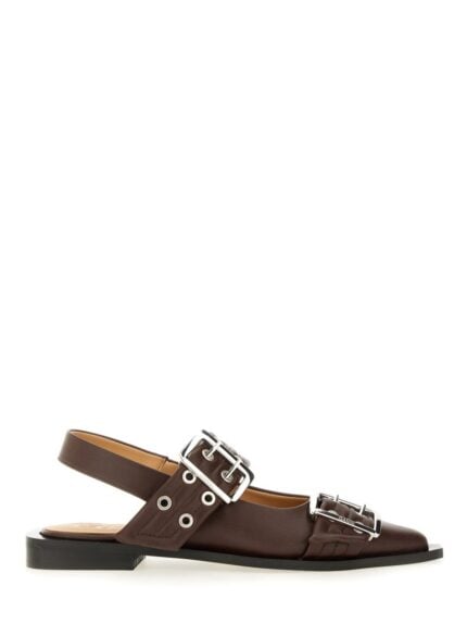 GANNI BALLERINA WITH BUCKLE
