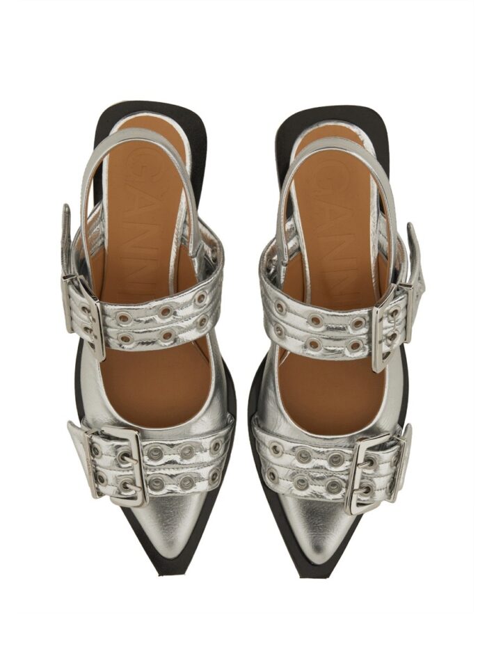 GANNI BALLERINA WITH BUCKLE