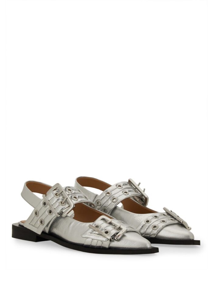 GANNI BALLERINA WITH BUCKLE