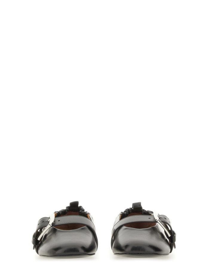 GANNI BALLERINA WITH BUCKLE STRAP