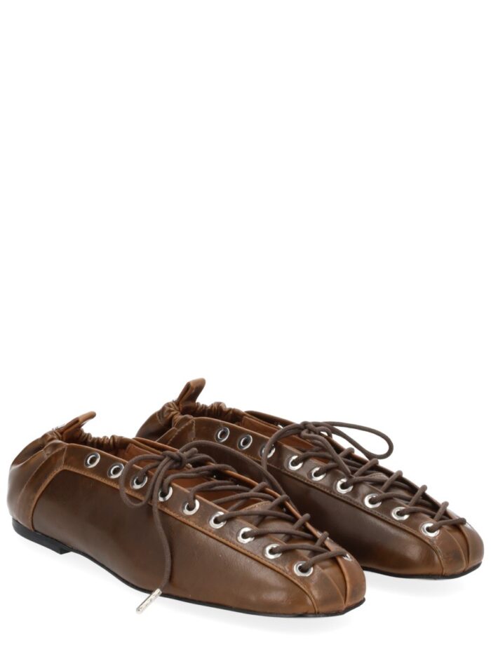 ganni ballerina with laces GANNI BALLERINA WITH LACES