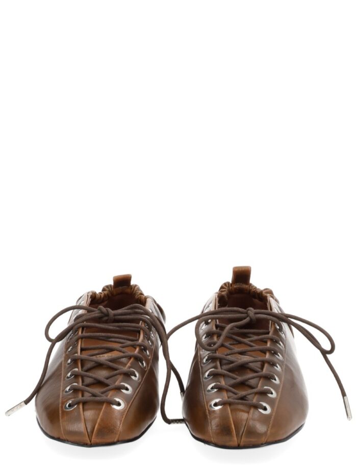 ganni ballerina with laces GANNI BALLERINA WITH LACES