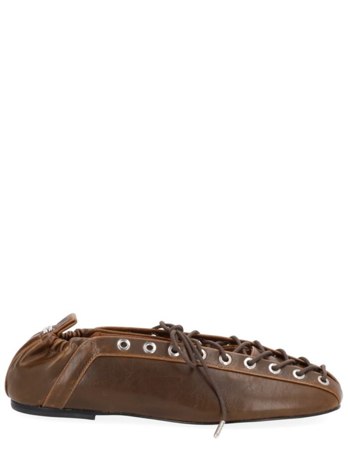 ganni ballerina with laces GANNI BALLERINA WITH LACES